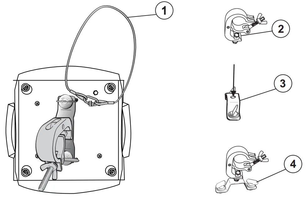 eurolite 00129592 LED TMH-S90 Moving Head Spot - Rigging