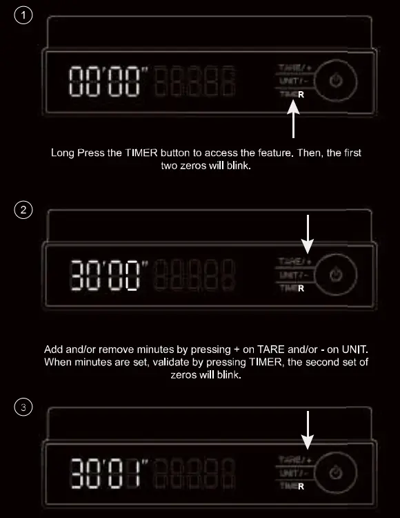 HOME HERO RHHKA0013 Food Scale with Timer - zeroing 2