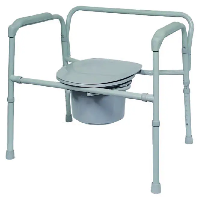 Rhythm Healthcare B3800f Bariatric Folding Powder Coated Steel Elongated Commode User Manual