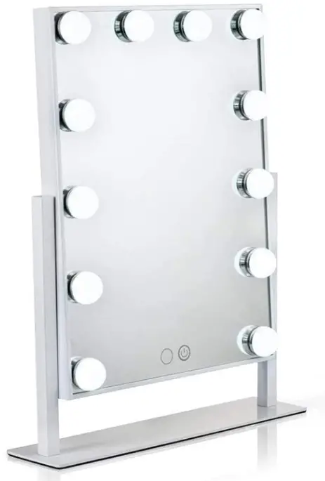 Waneway-M12V-005-W-Lighted-Vanity-Mirror-with-12-Dimmable-LED-Bulbs-PRODUCT