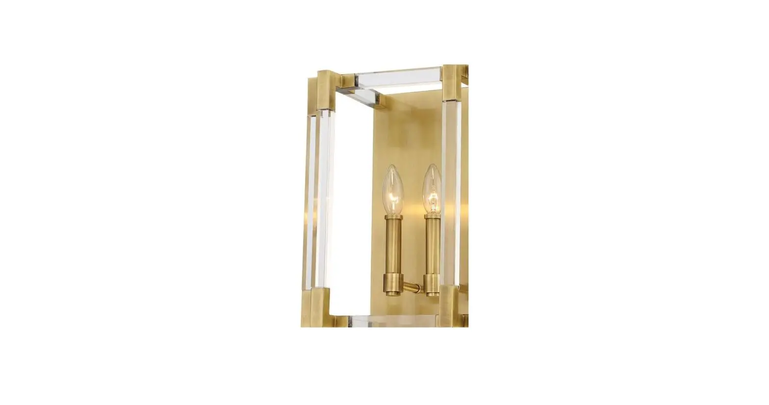 Metropolitan N7352-790 Prima Vista 2-light Aged Antique Brass Wall Sconce With Clear Acrylic Accents Instruction Manual