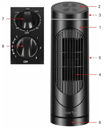 marta-.HLB-8550-SC-Column-Floor-Fan-fig 1