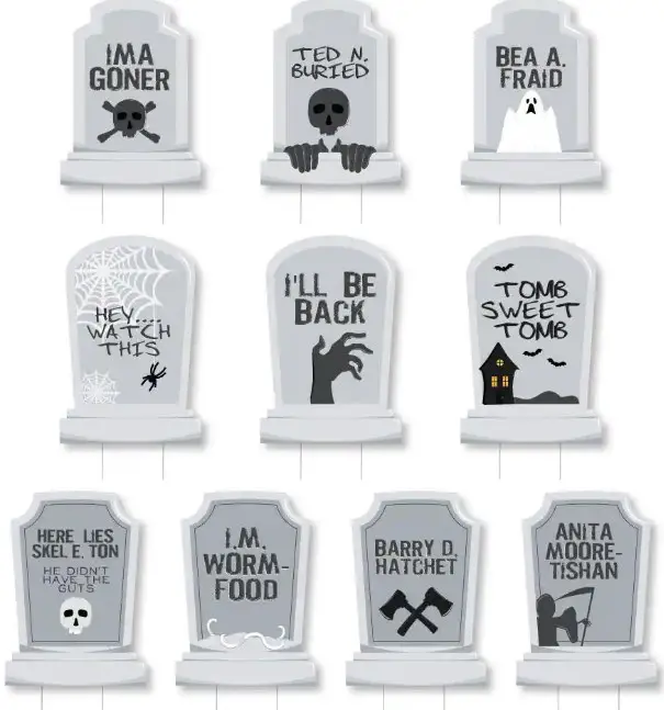 Graveyard Halloween Lawn Decorations