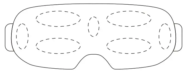 PHILIPS PPM2501 Massage Eye Mask - Parts name 2