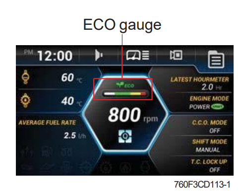 Eco gauge