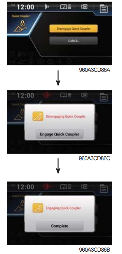 Quick coupler switch (option)