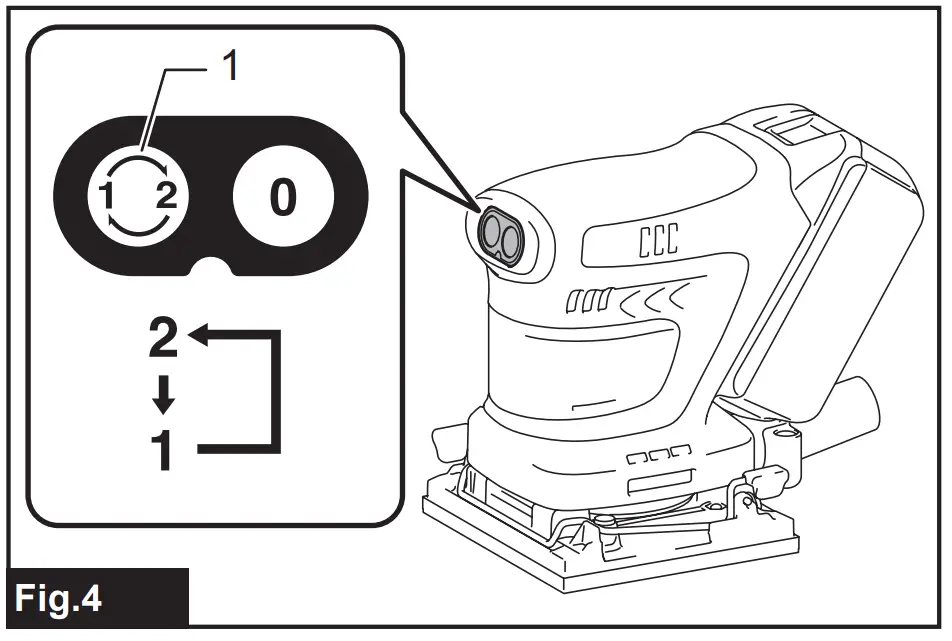 Changing the tool speed