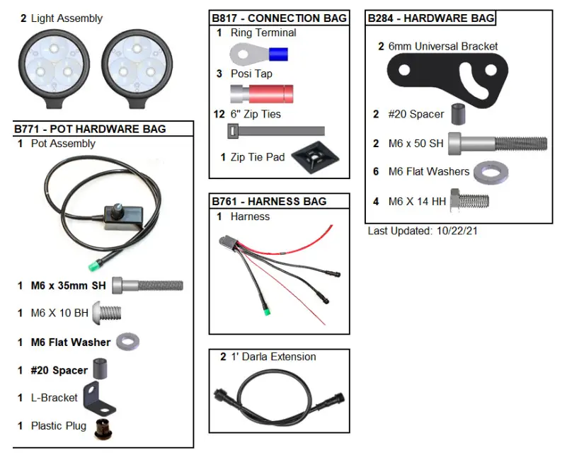 clearwater LIGHTS 2021 Plus Honda Rebel 1100 Darla LED Light Kit - Fig2