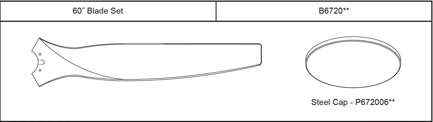 FANIMATION FP6721BDZ-60WW-LK Spitfire Ceiling Fan 40