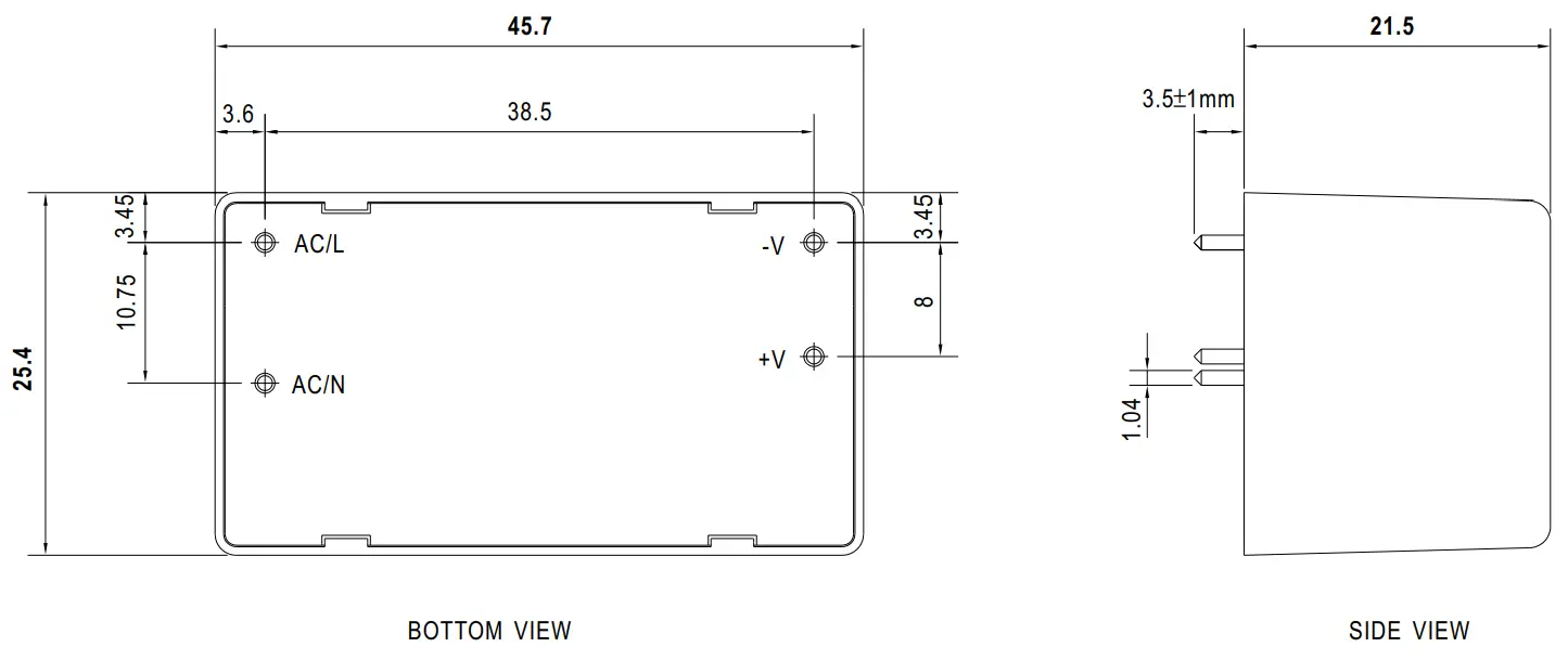 MEAN WELL MPM-10 Series 10W High Reliable Green Medical Encapsulated Type - Fig 5