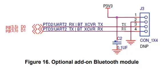 NXP FRDM-K22FN512 Freedom Board for Kinetis K22F Hardware - Optional add-on Bluetooth module