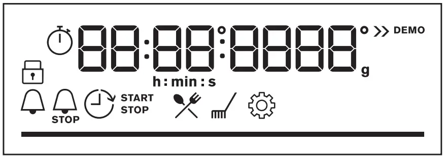 AEG BD431PB Microwave Oven - Display