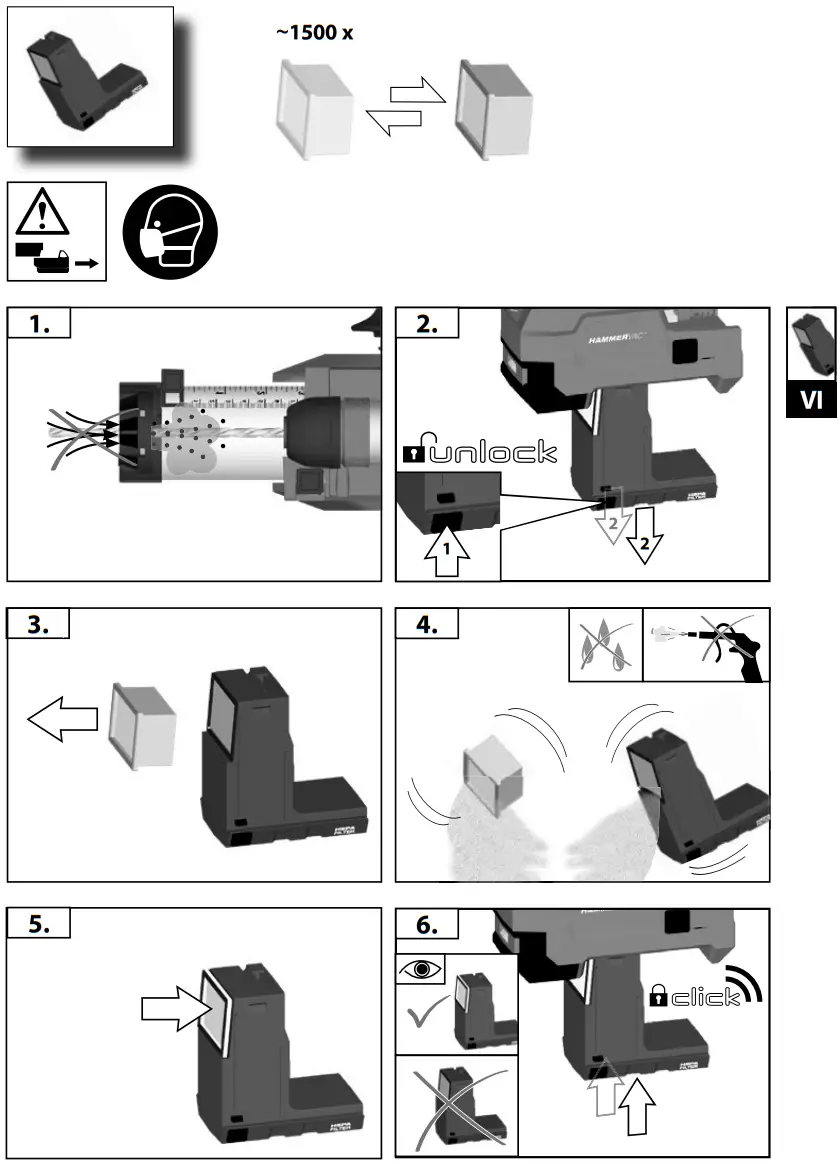 milwaukee M18 CDEX FUEL Cordless Dust Extractor - Parts Assemble 5