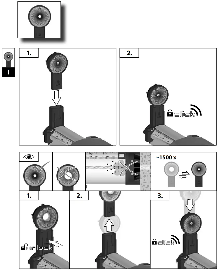 milwaukee M18 CDEX FUEL Cordless Dust Extractor - Parts Assemble