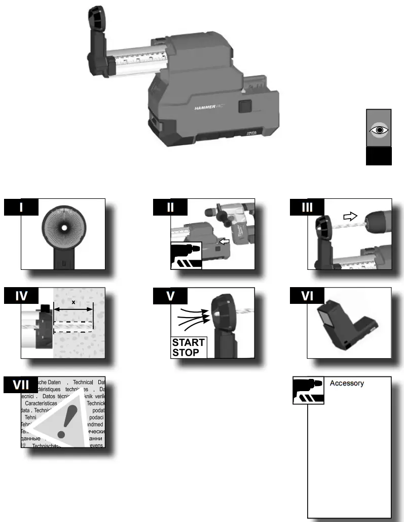 milwaukee M18 CDEX FUEL Cordless Dust Extractor - Parts