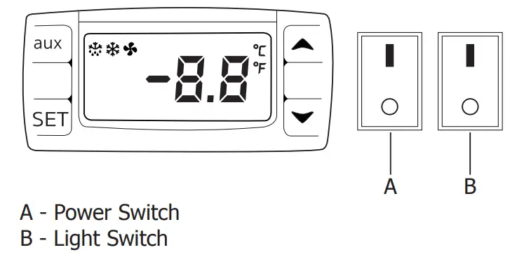 POLAR UA023 A Refrigerated Counter - Control Panel