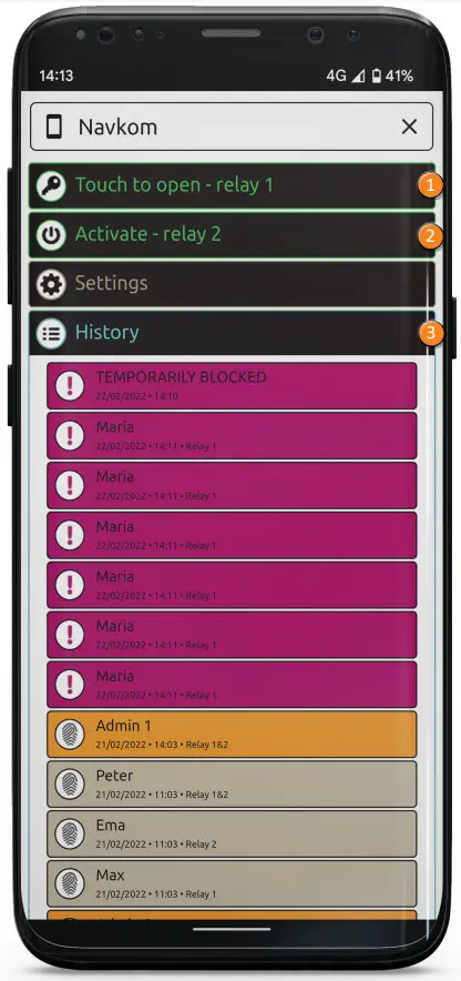 Navkom R7 Door Profile Built In Control Unit - ACTIVATE RELAY