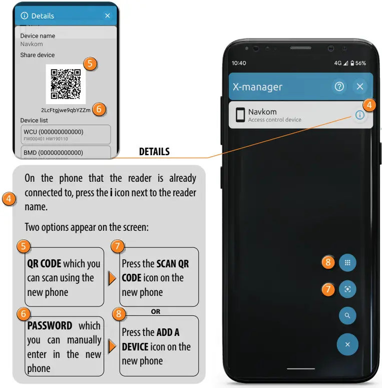 Navkom R7 Door Profile Built In Control Unit - CONNECTING 2