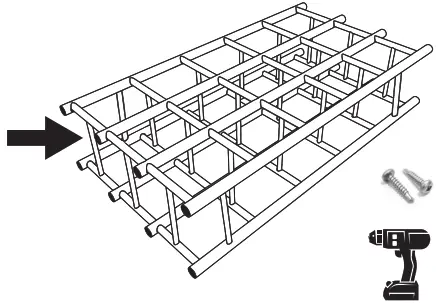 BIN WAREHOUSE 65005 18 Filebox Storage Rack - Assambly11