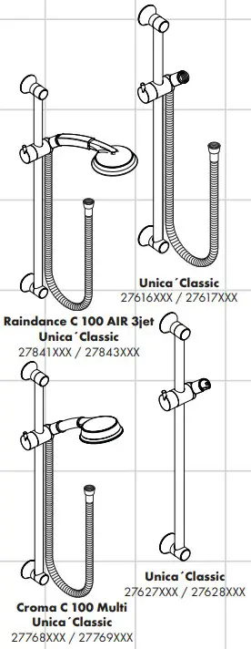 hansgrohe CROMA Classic 100 Shower Set