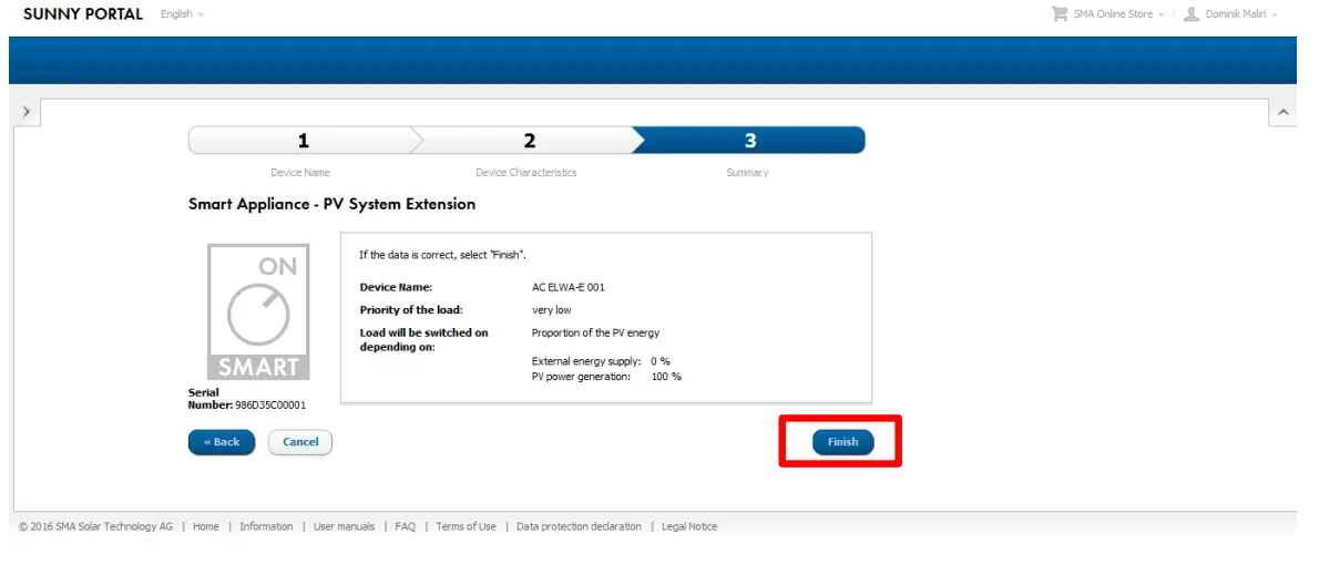 SMA AC ELWA E Into Sunny Home Manager - fig10