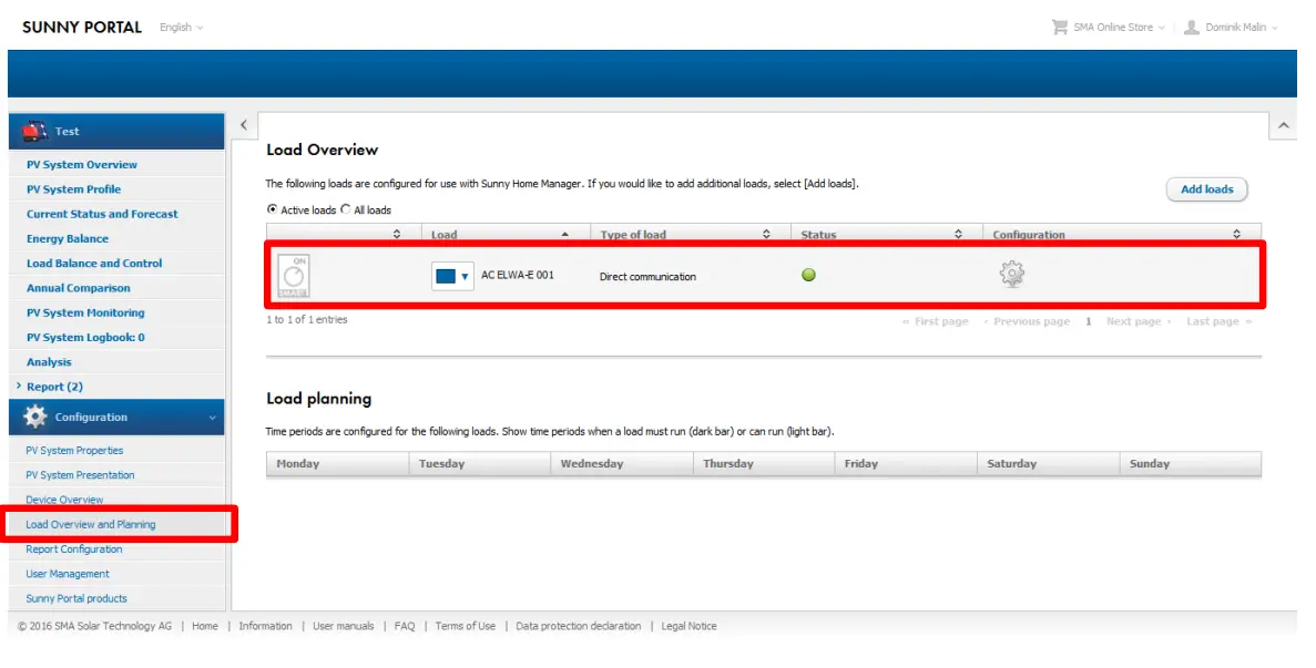 SMA AC ELWA E Into Sunny Home Manager - fig12