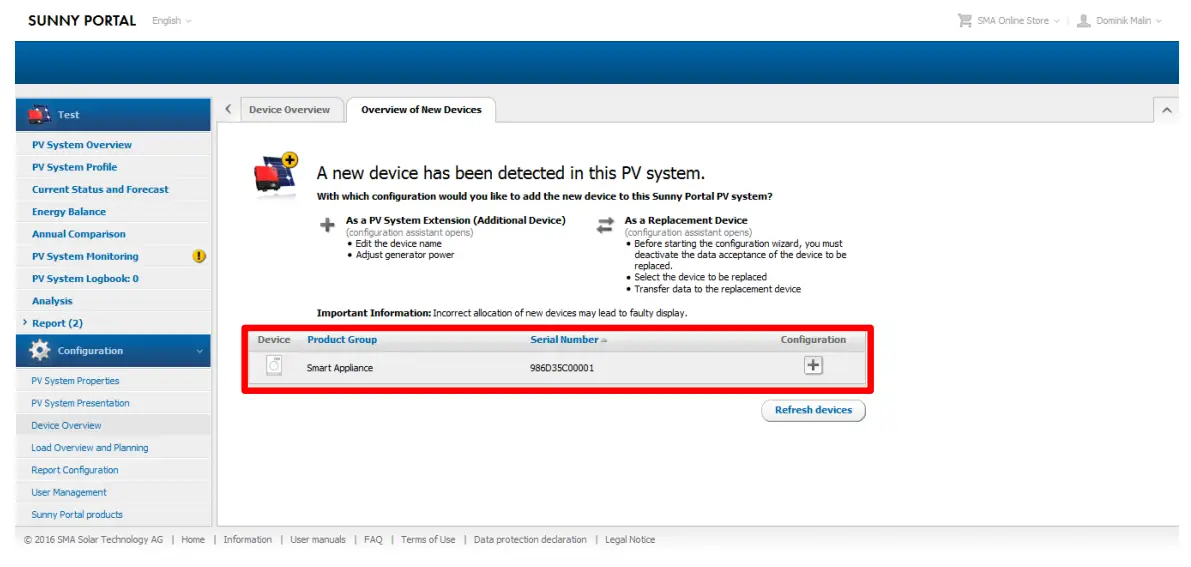 SMA AC ELWA E Into Sunny Home Manager - fig7