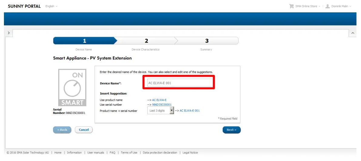 SMA AC ELWA E Into Sunny Home Manager - fig8