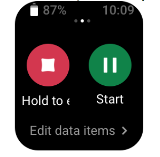Pause, continue, and end workout
