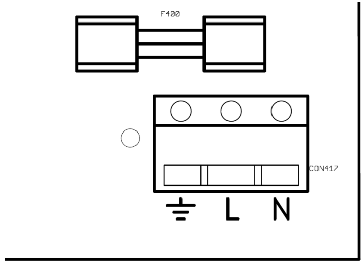 victron energy Skylla IP65 Intelligent Battery Charger - input terminal