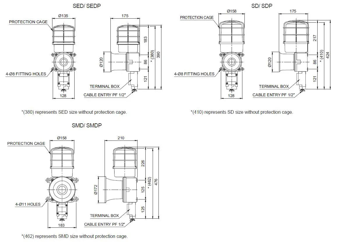 QLIGHT-SED-Bulb-Revolving-Warning-Light-and-Electric-Horn-Combination-5