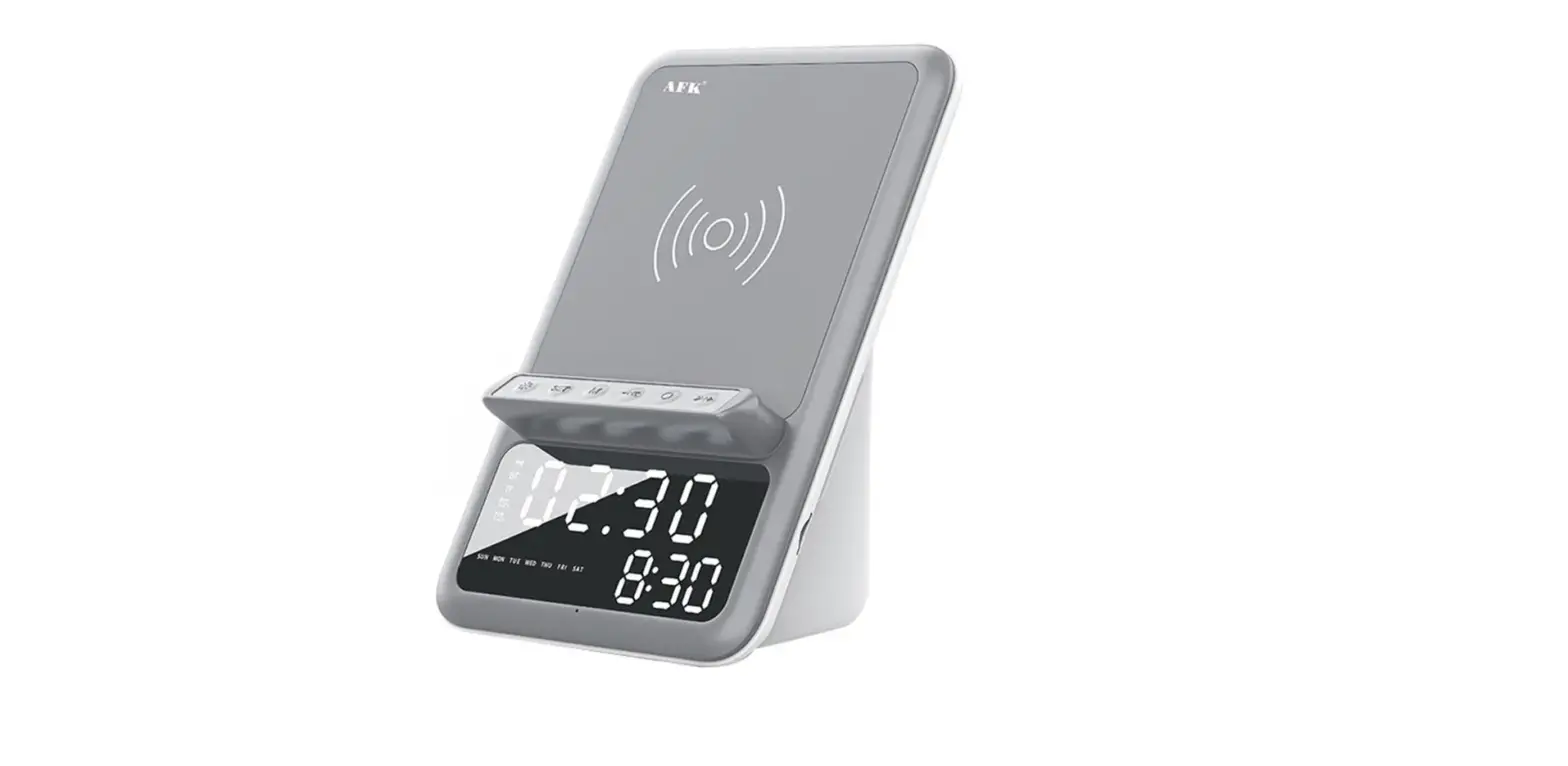 Afk Bt512 Wireless Charger With Speaker Clock User Manual