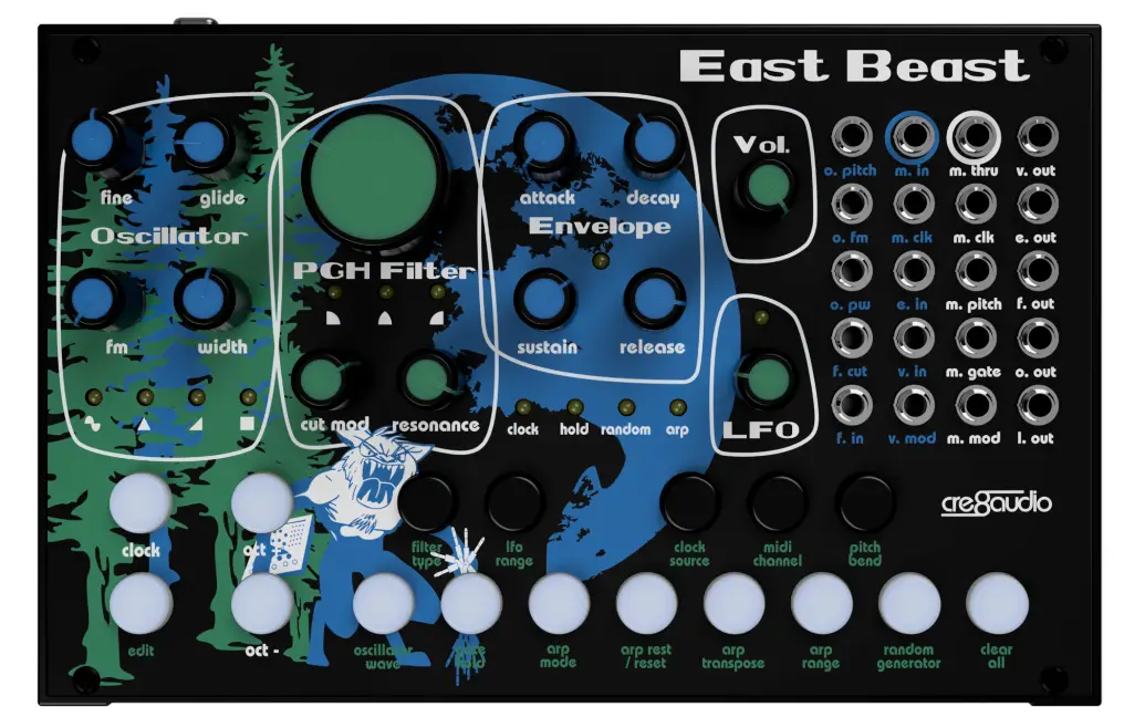 cre8audio East Beast Synthesizer
