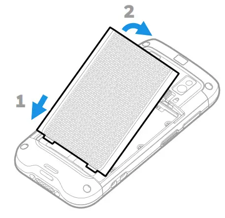 Honeywell CT40 XP Series Ingram Micro DC POS - Honeywell CT40 XP Series Ingram Micro DC POS - inatall battery 1