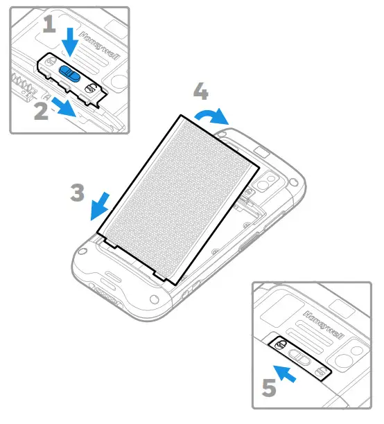 Honeywell CT40 XP Series Ingram Micro DC POS - Honeywell CT40 XP Series Ingram Micro DC POS - inatall battery
