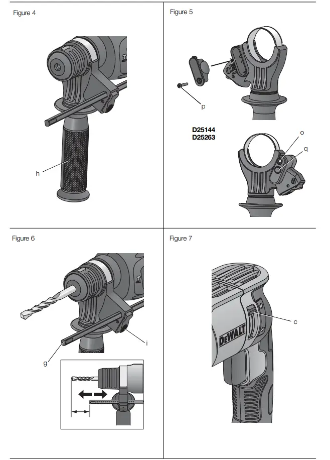 DEWALT D25032 Heavy Duty Rotary Hammerdrill - parts 2