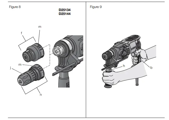 DEWALT D25032 Heavy Duty Rotary Hammerdrill - parts 3