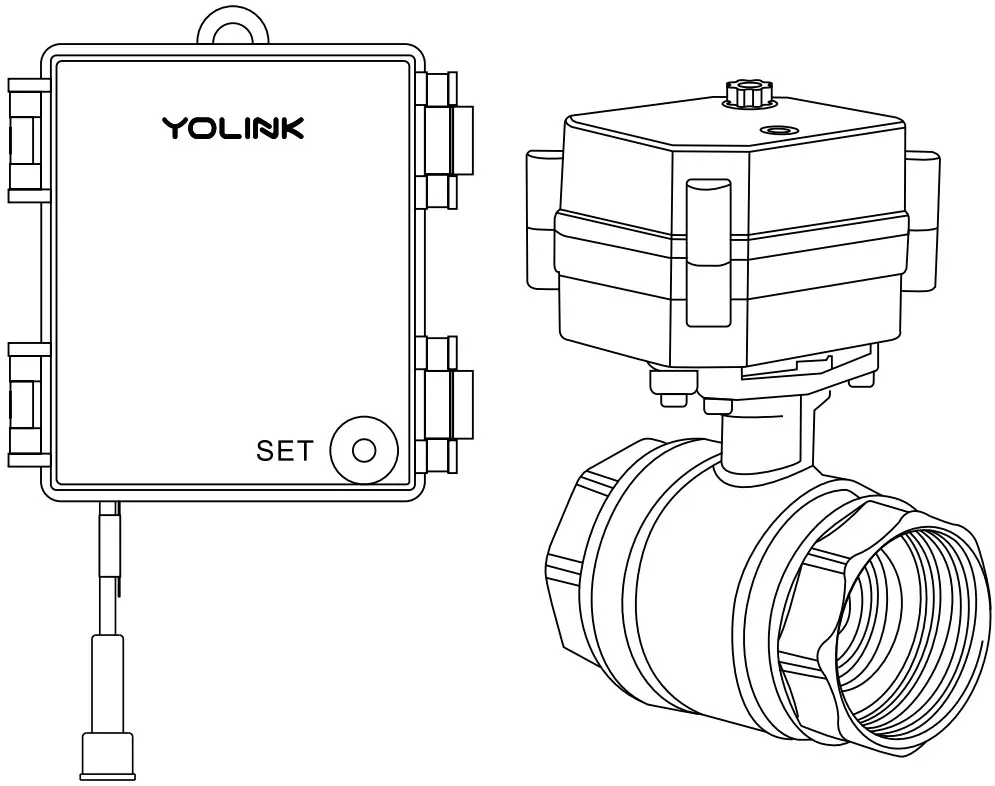 YOLINK YS4909 UC Valve Controller and Motorized Valve Kit