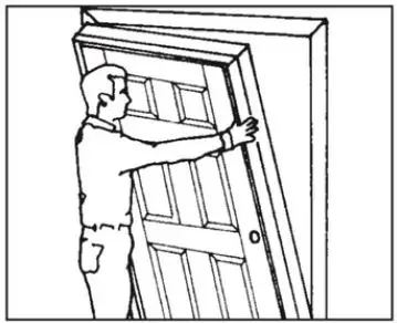 STILE DOOR 850018941716 Interior Prehung Doors Instruction Manual - Install Pre-Hung Unit Into Rough Opening