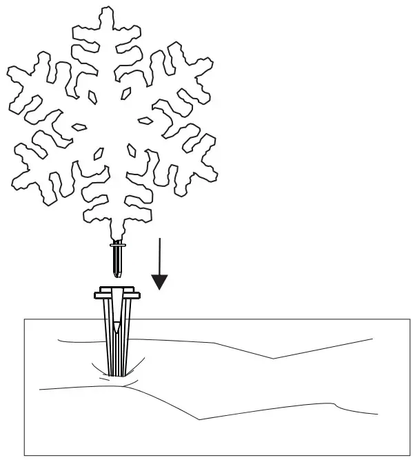 GE Holiday 72234LO LED 52L 4PCS 9 Inch Snowflake Pathway Maker Light Set - fig 3