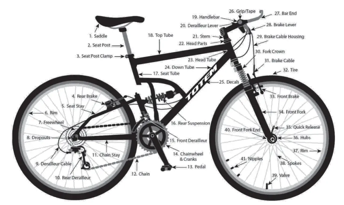 Bicycle Parts Diagram