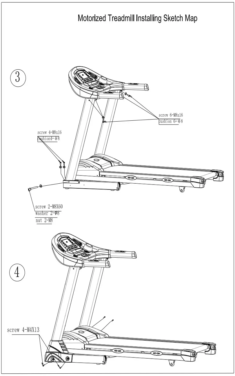 taloon com GV-5054 Motorized Treadmill - parts 5