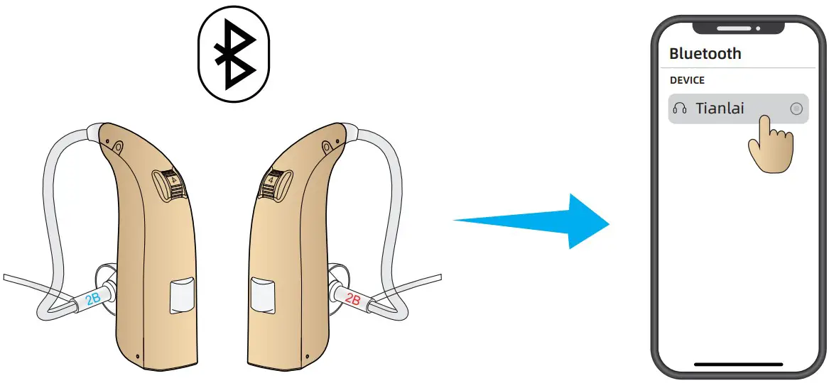 To connect via Bluetooth