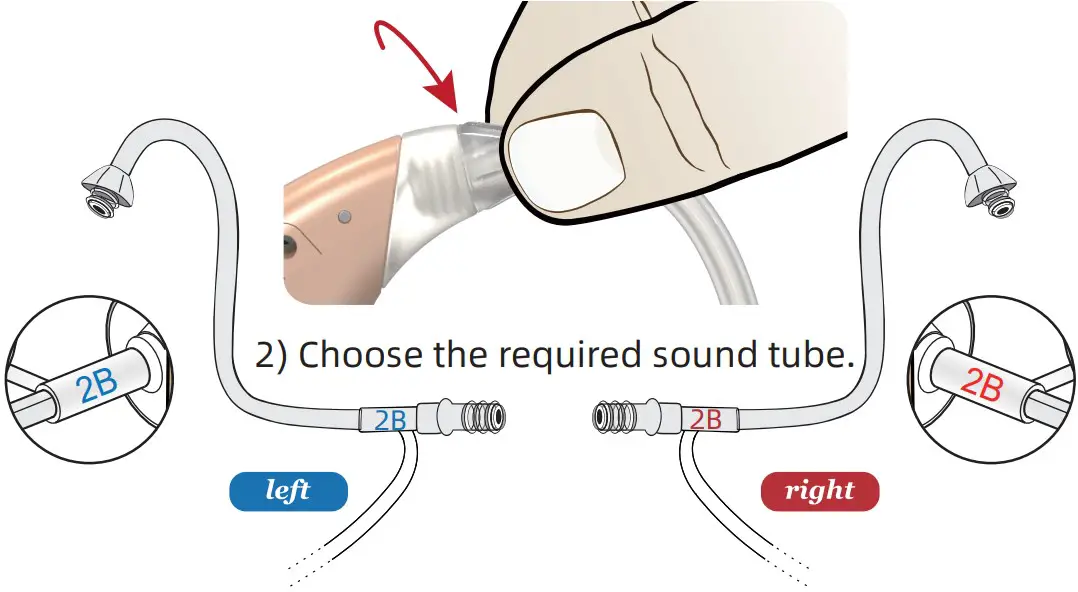 Replace the sound tube