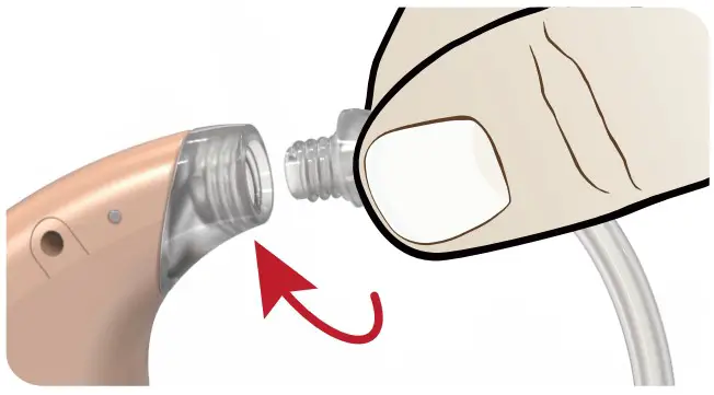 Replace the sound tube