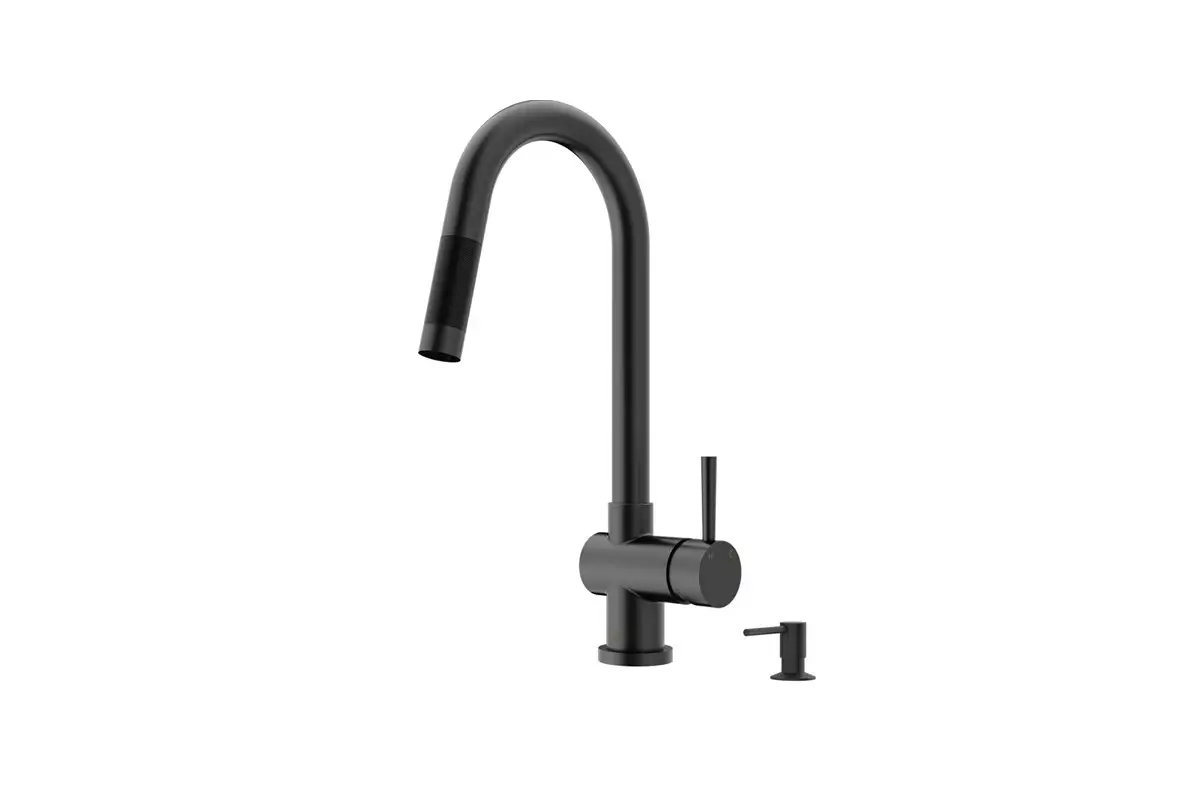 Vigo Vg02008mbk5 Gramercy Single-handle Pull-down Kitchen Faucet With Braddock Soap Dispenser User Manual