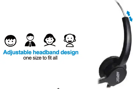 AGPTEK-HA-0098-Dialpad-Headset-Telephone-fig- (6)