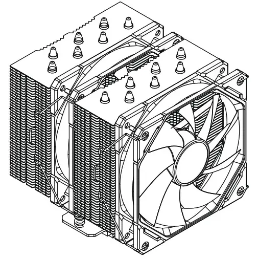 SILVER MONKEY SMX CPUFRD-120 CPU Coolers - Cover