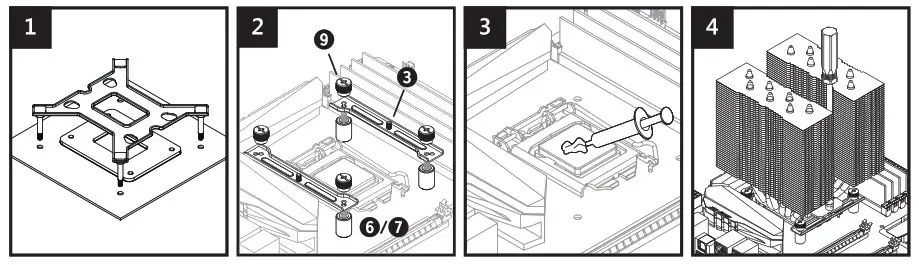 SILVER MONKEY SMX CPUFRD-120 CPU Coolers - How to Install the Coling System 1