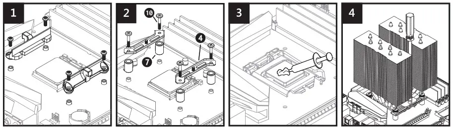 SILVER MONKEY SMX CPUFRD-120 CPU Coolers - How to Install the Coling System 3